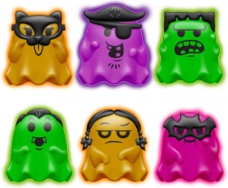 Schylling NeeDoh nyomkodható szellem, sötétben világító