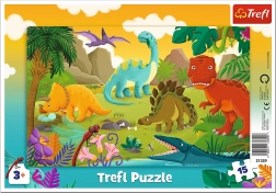 Dinoszaurusz Puzzle Gyerekeknek 15 Darabos
