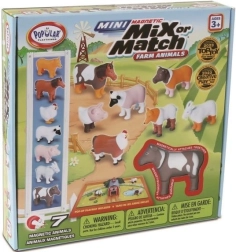 MalBlo Magnetic Mini – farmi állatok, mágneses építőjáték gyerekeknek