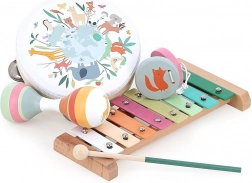 Vilac fa zenekészlet Sarah Betztől, a világ állatai