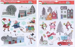 Karácsonyi ablakdekoráció 41 × 29 cm