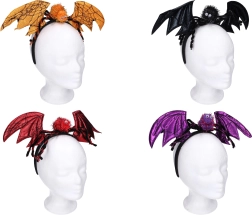 Karneváli fejpánt fülekkel és pókdísszel