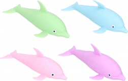 világító, nyomkodható fürdő delfin 16 cm