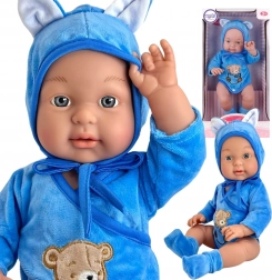 Woopie realisztikus baba macis ruhában 46 cm