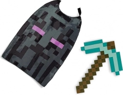 Minecraft jelmez Halloweenra – gyémánt csákány és Enderman köpeny a Disguise-tól