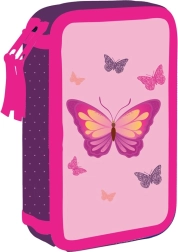Kétszintes iskolai tolltartó OXYBAG Pillangó