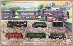 Elemekkel működő vasútkészlet gyerekeknek