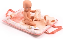 DJECO Pelenkázó alátét babák számára Pink Peak