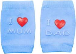 Gyermek térdvédő ABS-szel I Love Mum & Dad – kék