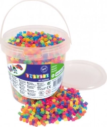 PLAYBOX Vasalandó gyöngyök vödörben – neon, 5000 db
