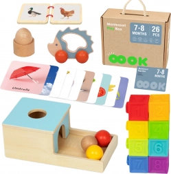Montessori doboz XXL Tooky Toy 7-8 hónapos gyermekeknek