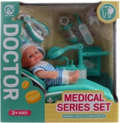 fogorvosi készlet babával és kiegészítőkkel