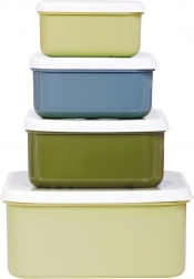 A Little Lovely Company négydarabos uzsonnásdoboz-készlet – Dínók