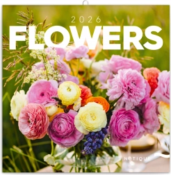 Jegyzetnaptár Virágok 2026