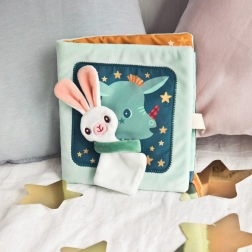 Textil foglalkoztató könyvecske Lilliputiens – Sárkány Joe és az alvókendője