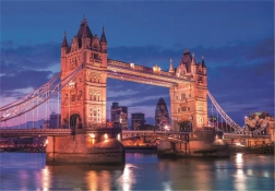 1000 darabos puzzle, kiváló minőség, Tower Bridge éjszaka