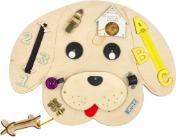 fa foglalkoztató tábla kutya 49 × 37 cm