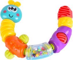 Összeilleszthető csörgő hernyó babáknak