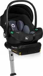 Lionelo Astrid i‑Size 40–87 cm autósülés talppal – Fekete