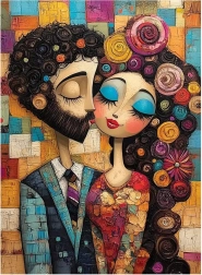 Puzzle Ártatlan szerelem 1000 darabos ANATOLIAN