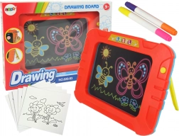 Varázslatos világító tábla sablonokkal és filctollakkal