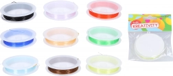 Rugalmas színes gyöngyfűző zsinór 0,6 mm, 7 m (9 szín)