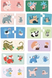 Fa puzzle kölykök és anyukák Vilac