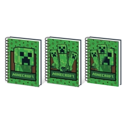 Minecraft lentikuláris A5-ös jegyzetfüzet Creeper