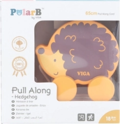 Fa húzható játék süni