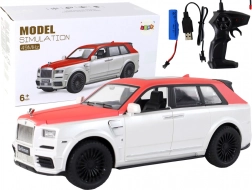 RC autó 1:20 fehér‑piros távirányítóval
