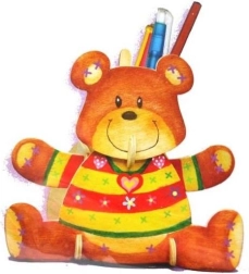 3D puzzle ceruzatartó Maci festékekkel ARTLOVER