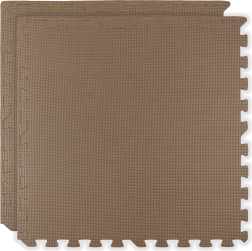 Puha HUMBI habszőnyeg 120 × 60 cm, vízálló nagy hab kirakó, sötétbézs cappuccino, 2 db