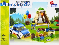 Kemping építőkészlet autóval – 251 darab