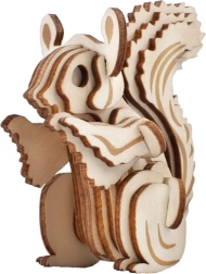 Woodcraft fa 3D puzzle – mókus