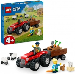 LEGO® City 60461 Piros traktor pótkocsival és juhokkal