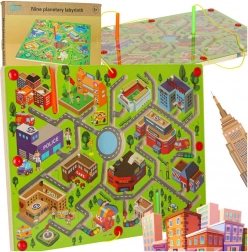 Fa mágneses játék Labirintus Nagyváros két játékos számára