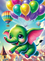 fa puzzle elefántkaland 40 darab