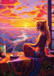 Puzzle ART PUZZLE Boldog kilátás 1000 darab