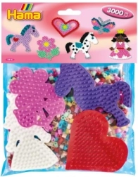 HAMA Midi vasalható gyöngyök – 3000 db és 4 alaplap
