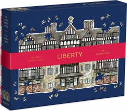 Kétoldalas Liberty London Tudor épület puzzle, 750 darab