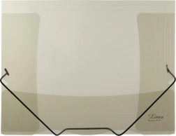 Átlátszó mappa gumival füstszínű