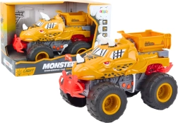 Narancssárga dínós terepjáró súrlódó meghajtással