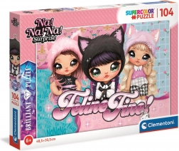 Clementoni Brilliant puzzle Na! Na! Na! Surprise – Parádés cicák, 104 darab