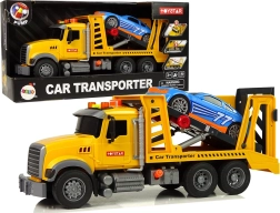 Sárga autómentő rámpával, fényekkel és hangokkal