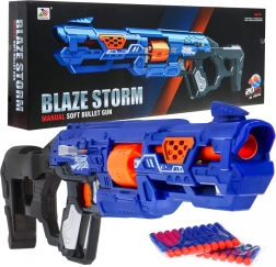 Manuális gyerek blaster BLAZE STORM 8+ zárral és 20 hablövedékkel