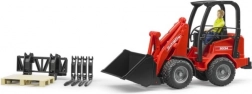 Piros Bruder Schaffer 2034 rakodó figurával és kiegészítőkkel