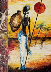 MAGNOLIA Afrikai nő kirakó 1000 darab