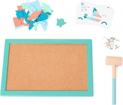 Kalapálós játék gyerekeknek kalapáccsal és szegecskékkel