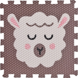 Habpuzzle Bárány – sötétbarna játszóalátét