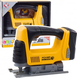 Gyermek interaktív vágófűrész fényhatásokkal sárga